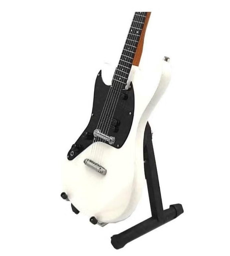 Miniatuurreplica Fender Mustang gitaar Kurt Cobain Nirvana, Ophalen of Verzenden, Nieuw
