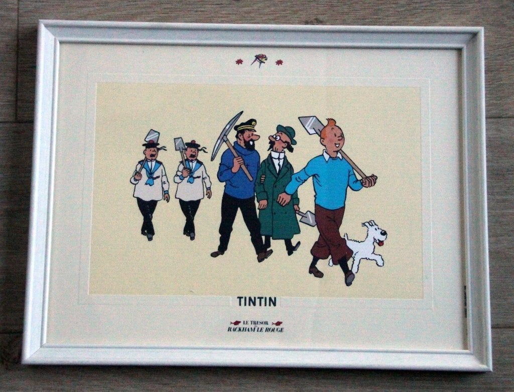 Cadre litho 1996 Trésor Rackham Tintin Hergé Kuifje Haddock, Verzenden, Kuifje, Zo goed als nieuw