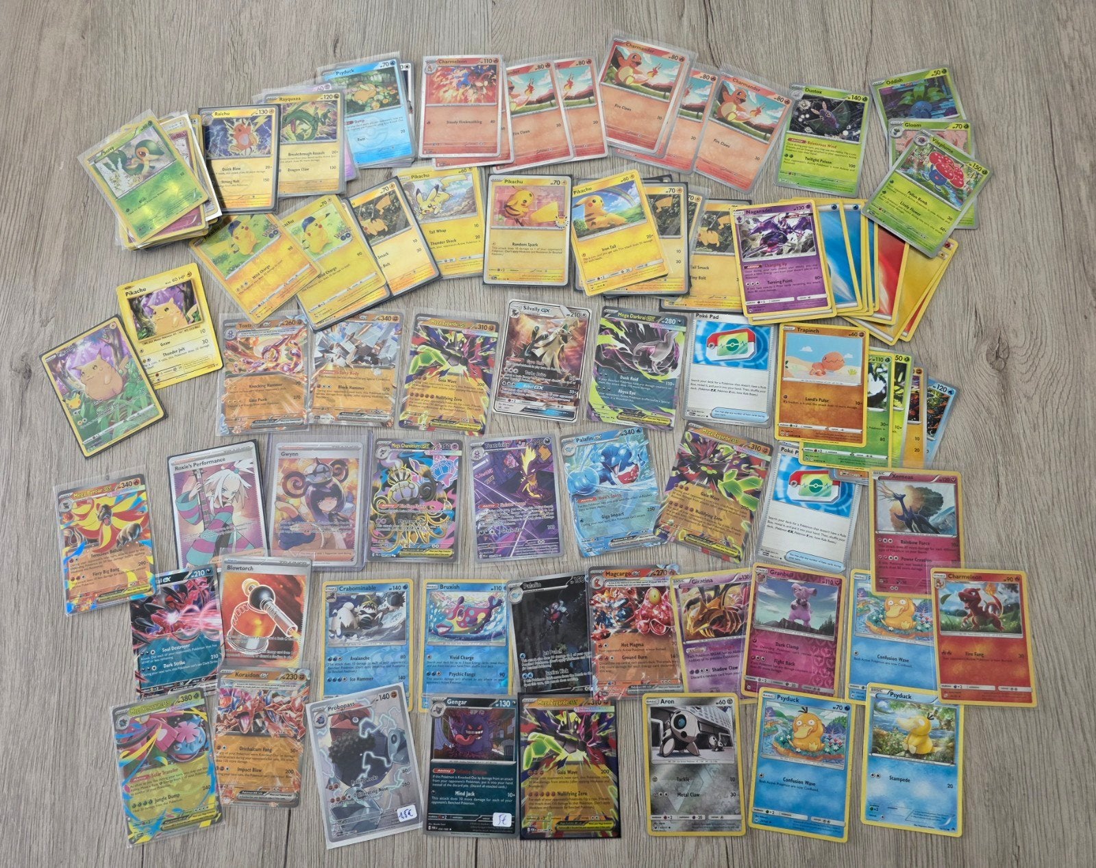 Groot lot pokemon kaarten oud en nieuw, Ophalen of Verzenden