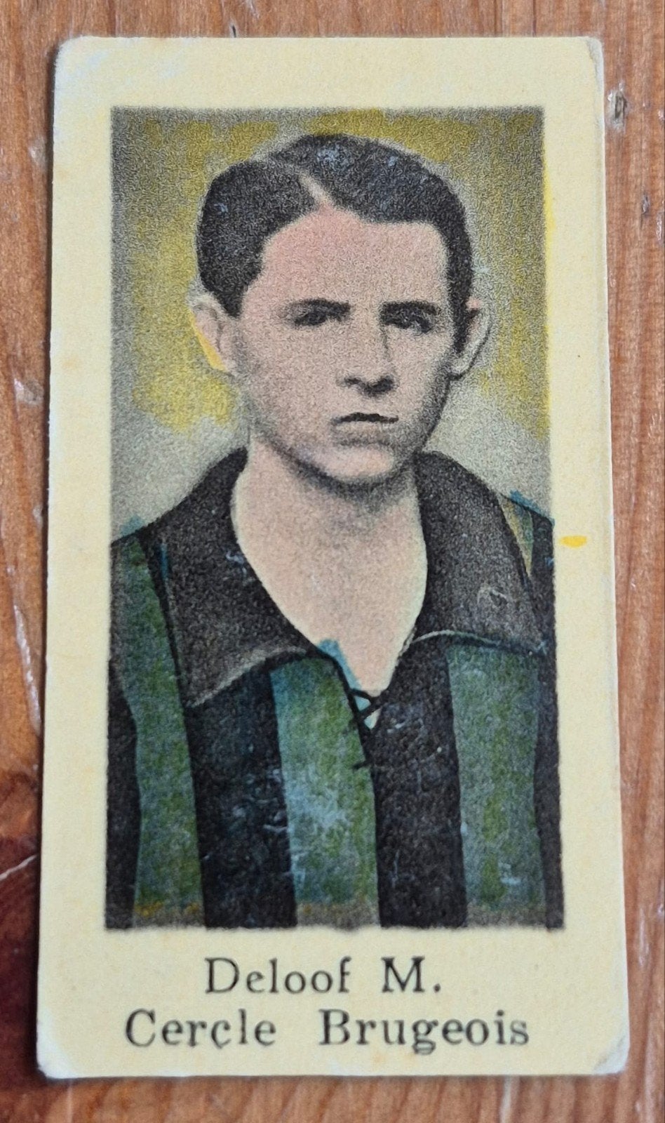 1936 M. Deloof (pre panini) Cercle Brugge Chromo Voetbal!, Ophalen of Verzenden, Zo goed als nieuw, Plaatje
