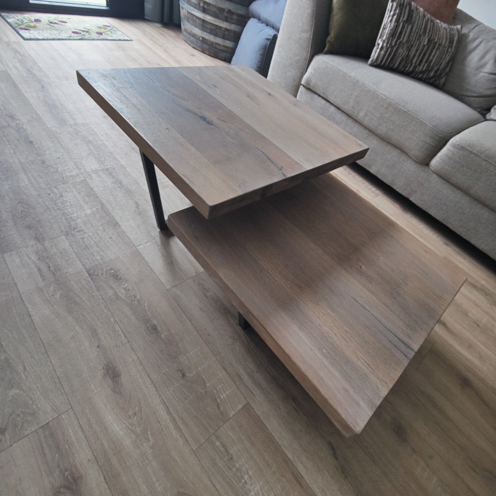 Houten salontafel te koop, Huis en Inrichting, Ophalen, 50 – 75, 100 tot 150 cm, 50 tot 100 cm