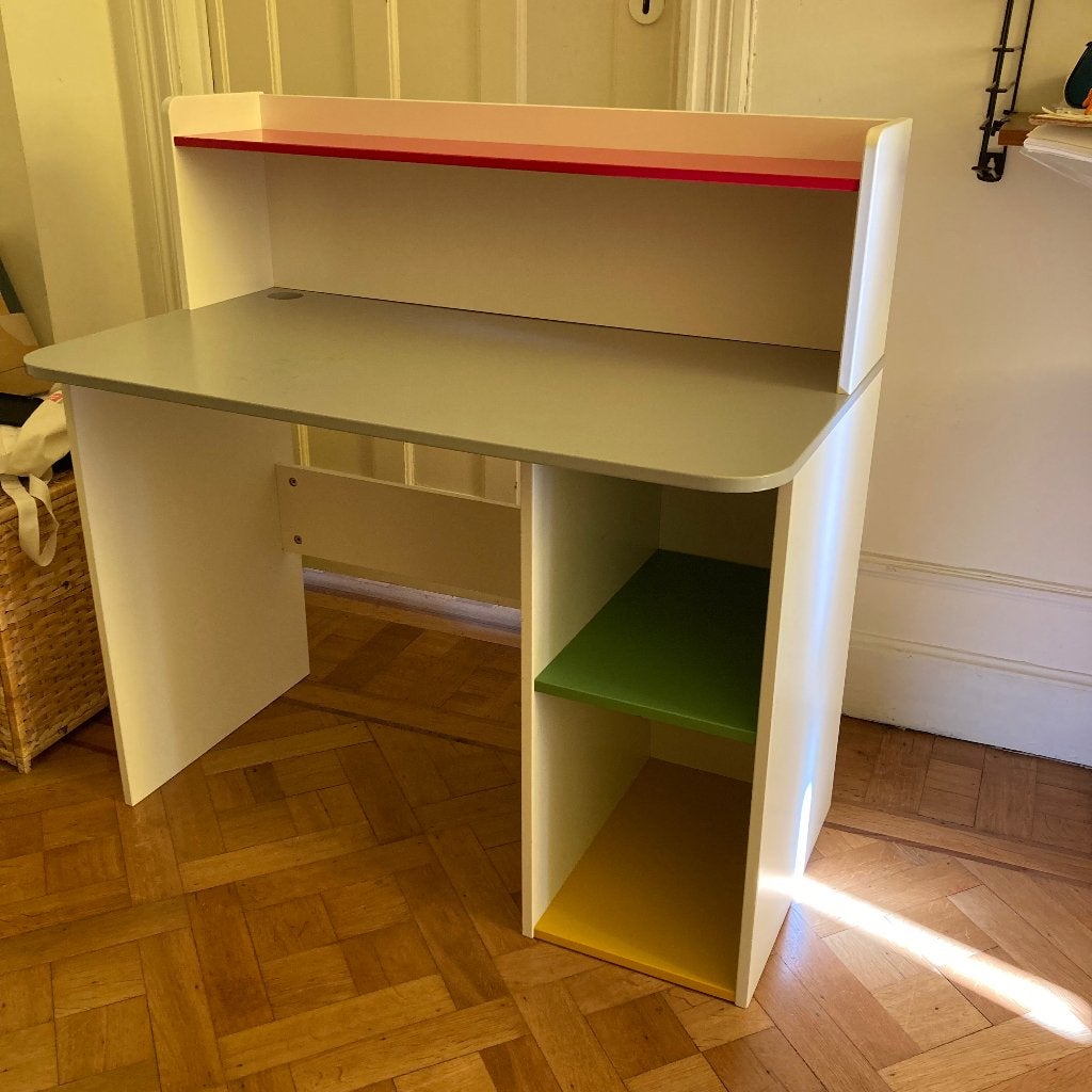 Bureau coloré enfant, Ophalen, Opbergruimte, Gebruikt, Hout