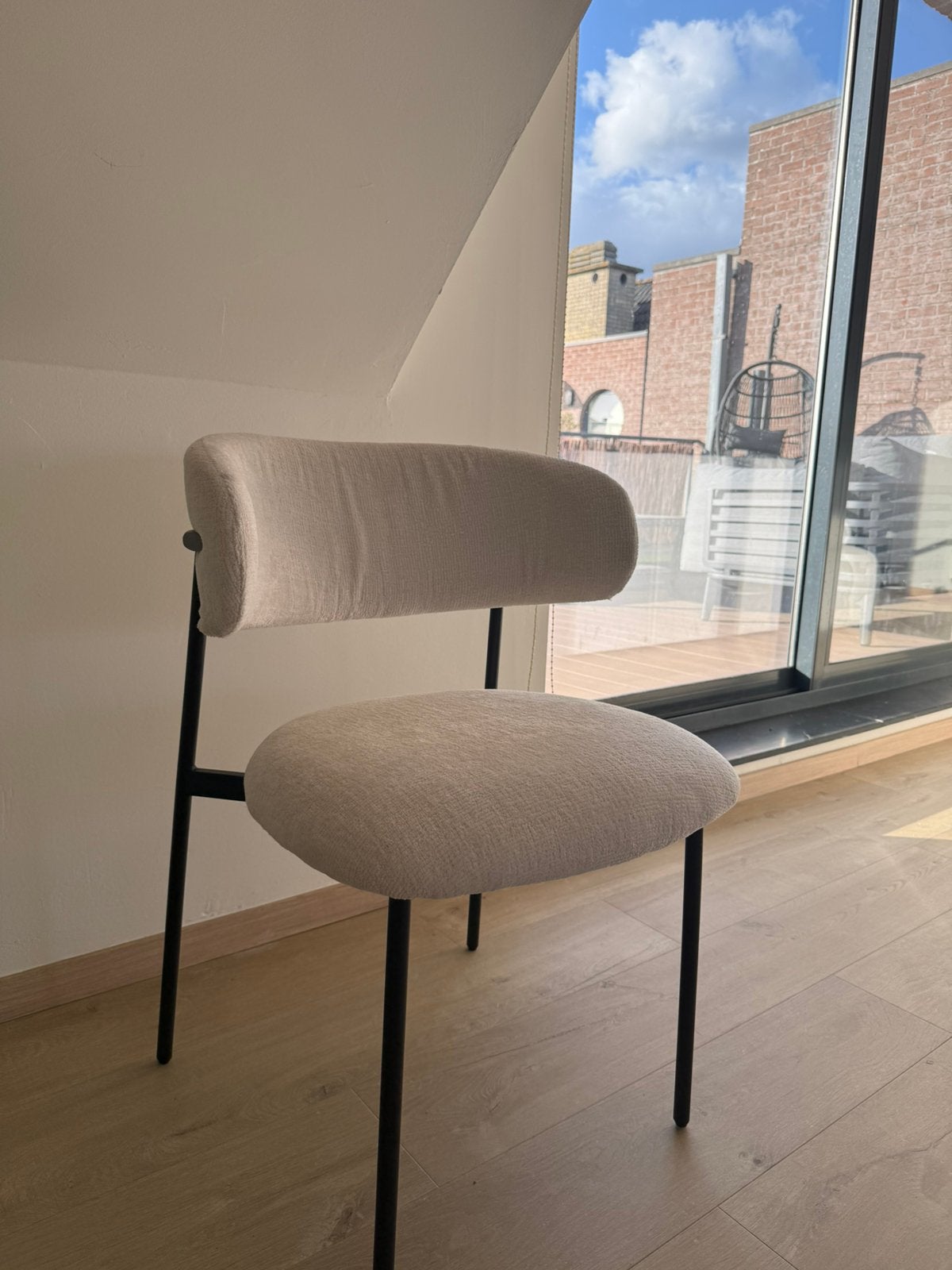 Teddy stoelen 4 stuks, Huis en Inrichting, Ophalen, Gebruikt, Wit, Vier