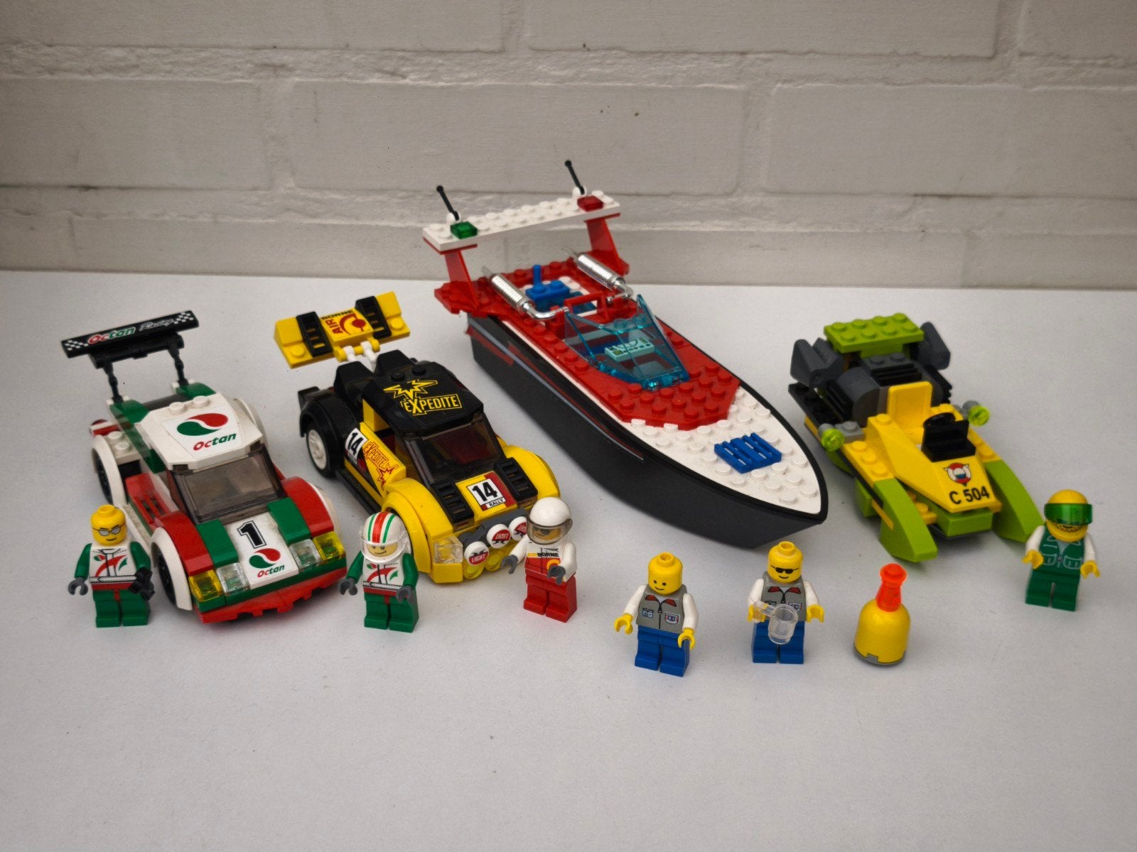 Mooie partij LEGO City Voertuigen (Racewagens & Boten) + Min, Ophalen of Verzenden, Lego, City