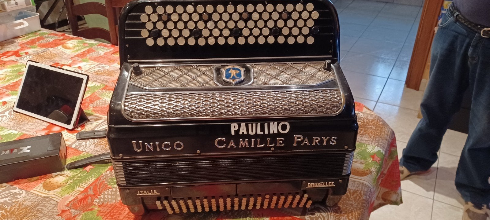 Accordeon Unico Camille Parys Italia, Ophalen