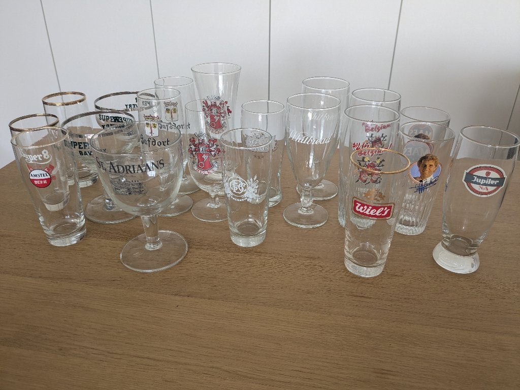 bierglazen 20 stuks, Enlèvement, Comme neuf, Verre à bière