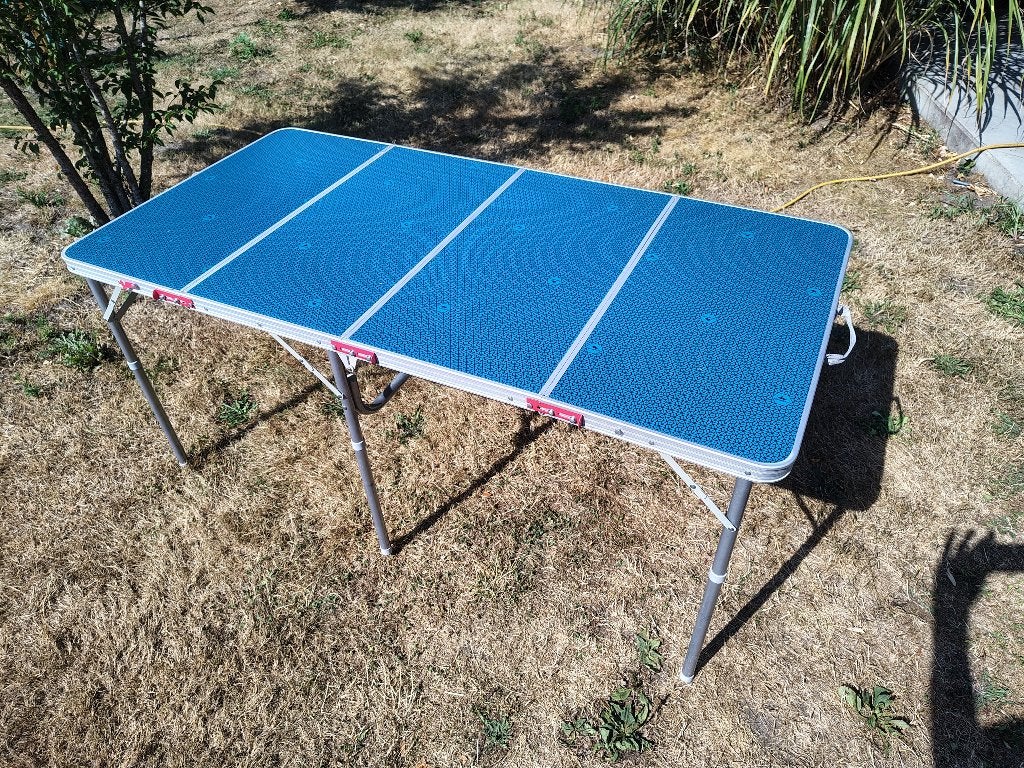 Kampeertafel 6-8 personen, Caravanes & Camping, Meubles de camping, Enlèvement, Comme neuf, Table de camping