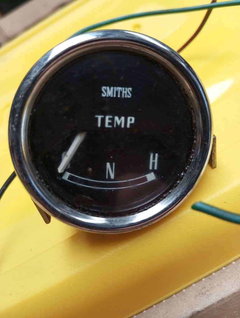 Engelse oldtimers SMITHS temp meter diam 55 mm, Autos : Pièces & Accessoires, Enlèvement ou Envoi, Utilisé, Triumph