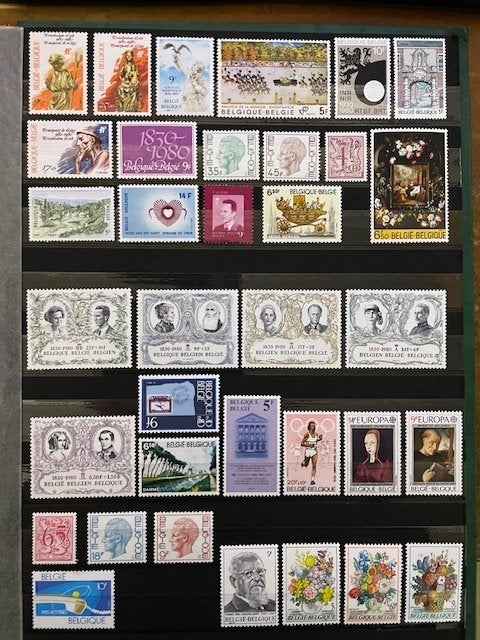 1980 (complet en parfait état) - valeur de la plaque =13,60€, Sans timbre, Enlèvement ou Envoi, Non oblitéré, Autre