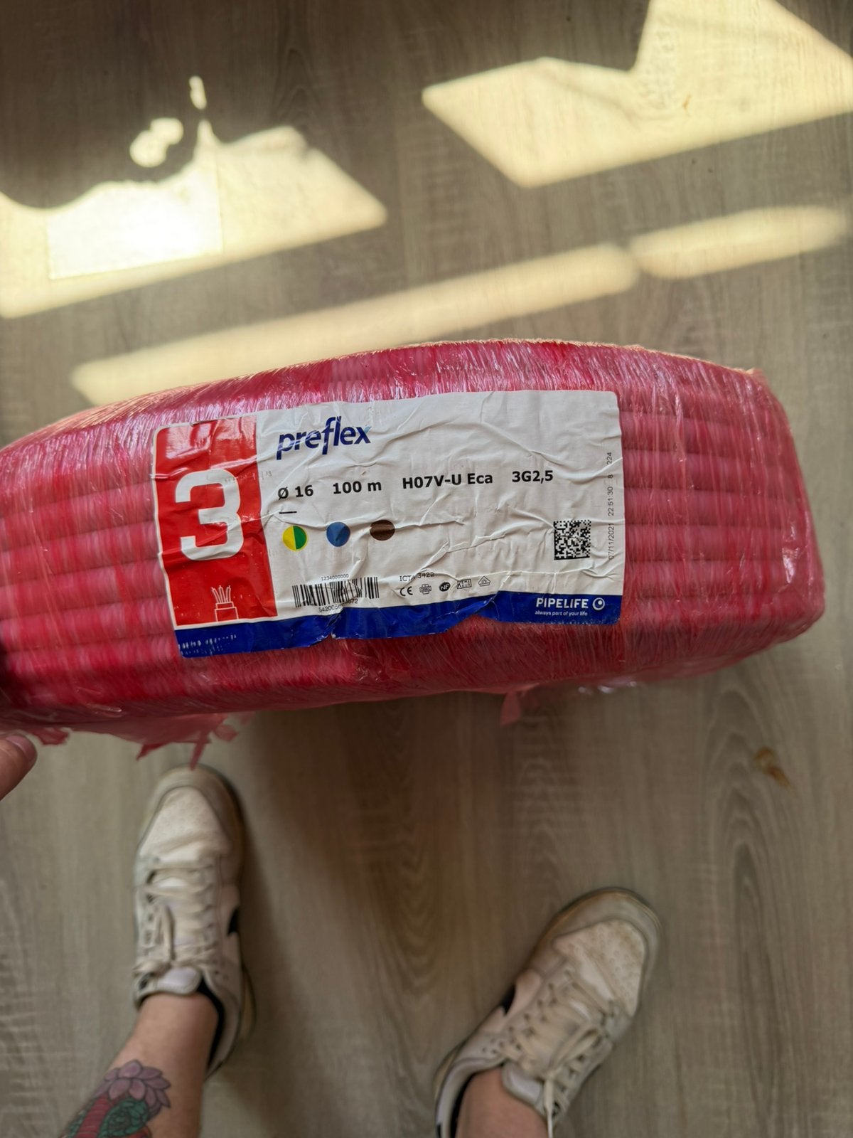Preflex 3G2.5, Doe-het-zelf en Bouw, Elektriciteit en Kabels, Ophalen, Nieuw