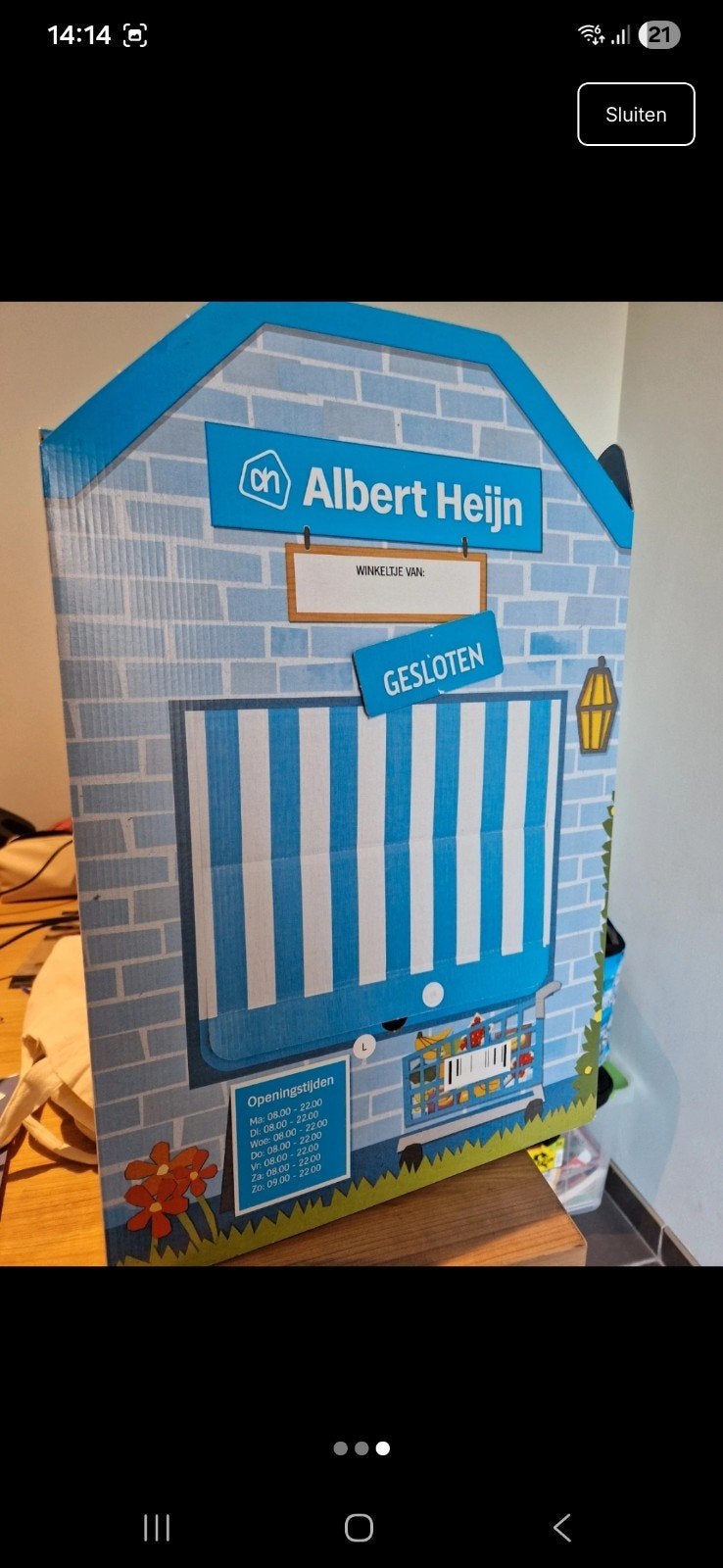 Albert Heijn speel winkeltje + mini verpakkingen, Ophalen of Verzenden