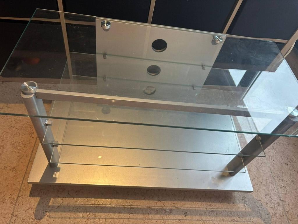 TV-meubel, Ophalen, Gebruikt, Glas, 50 tot 100 cm