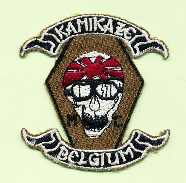 (m1) Kamikaze MC Belgium, badge, Envoi, Utilisé
