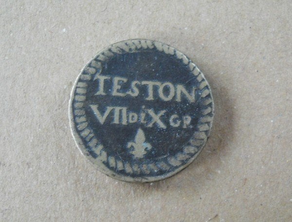 Poids monétaire pour les testons (16 ème siècle), Postzegels en Munten, Ophalen of Verzenden
