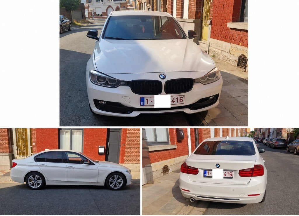 BMW 316D ANNÉE 2012 245.0000 KM DANS L'ÉTAT, Auto's, BMW, Euro 5, Wit, Leder, 5 deurs
