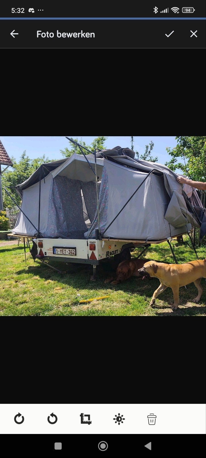 Tente pour remorque Raclet, Caravanes & Camping, Enlèvement
