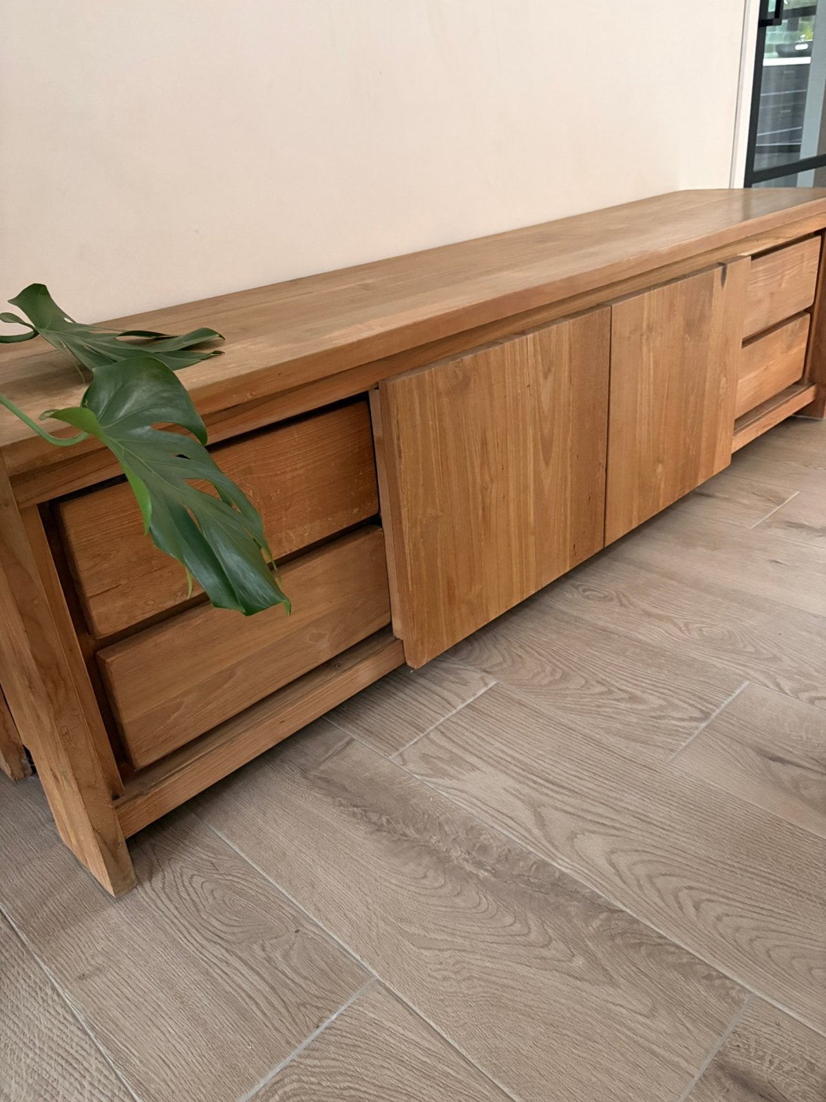 Tv kast in teak, Teck, 25 à 50 cm, 150 à 200 cm, Comme neuf