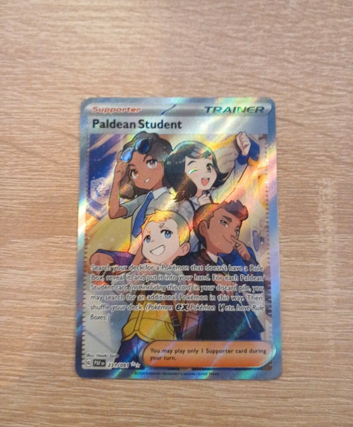 Carte Pokémon - Paldean Student 213 - Anglais, Enlèvement ou Envoi, Neuf