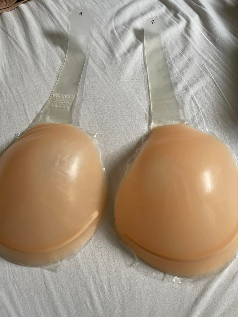 Vullingen silicone met bandjes die kleven op schouder, Ophalen, BH