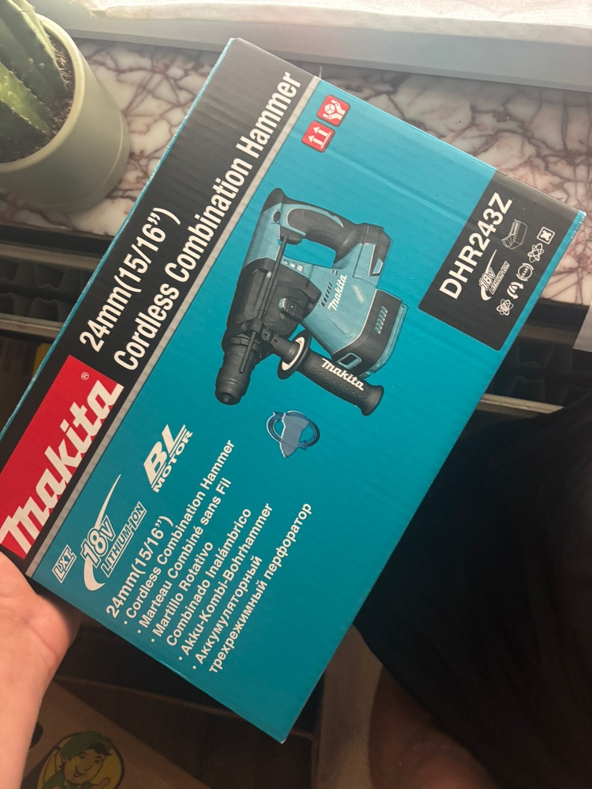 Makita 18V LXT combihamer DHR243Z (zonder accu en lader), Enlèvement ou Envoi, Comme neuf