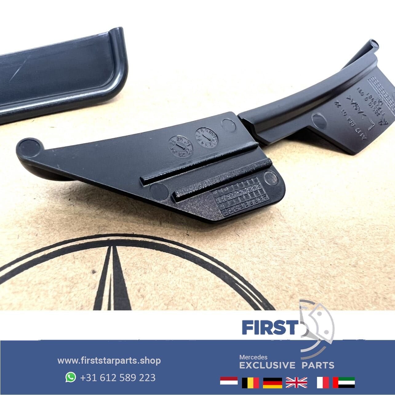 AMG WIELKAST AERO SPLITTER SET ACHTERSCHERM SPOILER L/R Merc, Gebruikt, Ophalen of Verzenden, Achter, -
