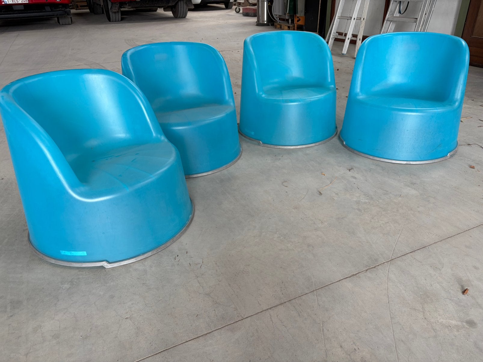 Zwembadstoelen/zetel, Ophalen, Gebruikt