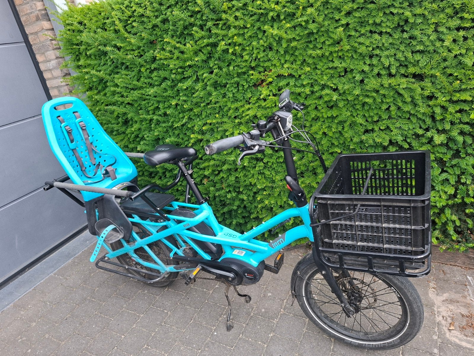 Tern gsd s10 - Longtail bike, Fietsen en Brommers, Fietsen | Tandems, Gebruikt, Minder dan 10 versnellingen, Schijfrem, Opvouwbaar
