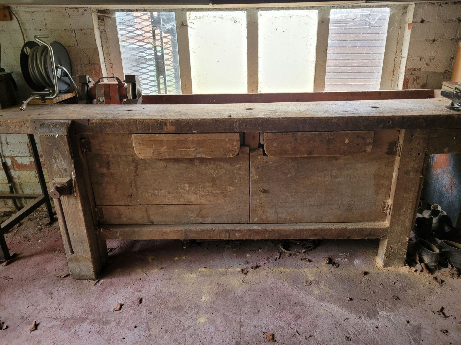 Antieke werkbank, Doe-het-zelf en Bouw, Werkbanken, Ophalen, Gebruikt, Bankschroef