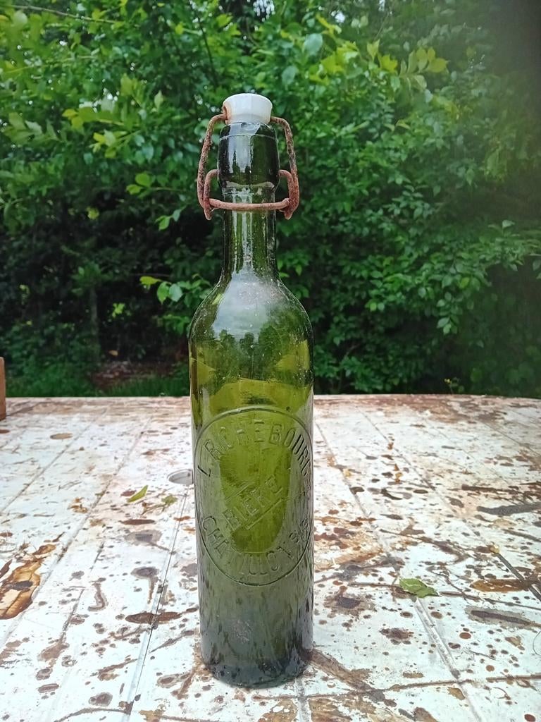 Ancienne bouteille de bière vintage de Bière L Richbourg Cha, Collections, Enlèvement ou Envoi