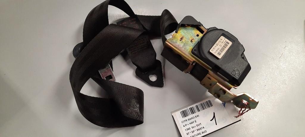 CEINTURE DE SECURITE AVANT DROIT Citroën Saxo (7015033), Autos : Pièces & Accessoires, Citroën, Mevr. I. Hauben, Utilisé, Rue de l'Espoir 34 34
4030  GRIVEGNÉE, BE