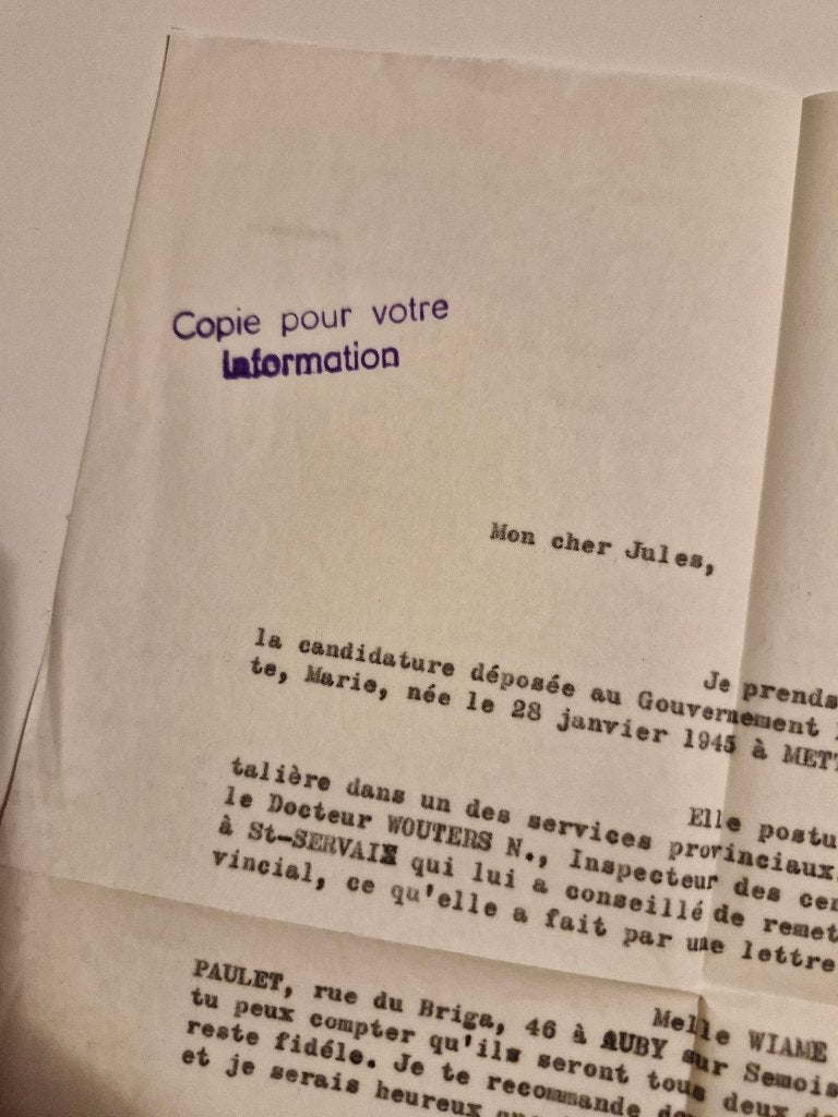 Lettre ancienne 1968, Timbres & Monnaies, Lettres & Enveloppes | Étranger, Enlèvement, Lettre