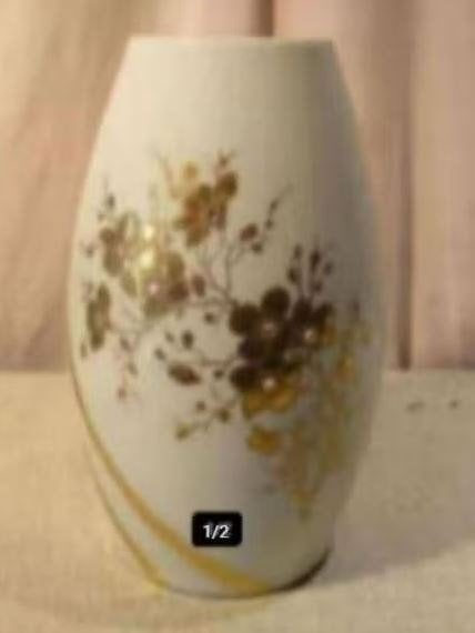 Prachtige Porseleine Vaas van Limoges - 23cm, Ophalen of Verzenden