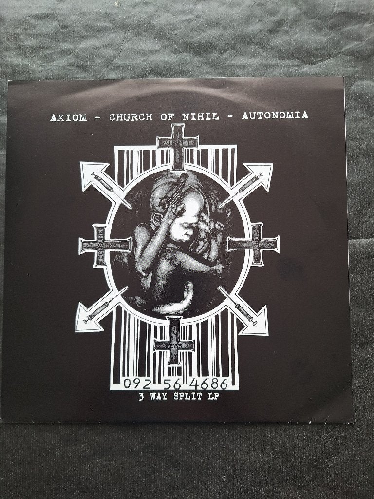 AXIOM / CHURCH of NIHIL / AUTONOMIA punk LP (1999) IZGS, CD & DVD, Vinyles | Rock, Punk rock, Enlèvement ou Envoi, Avec pochette intérieure