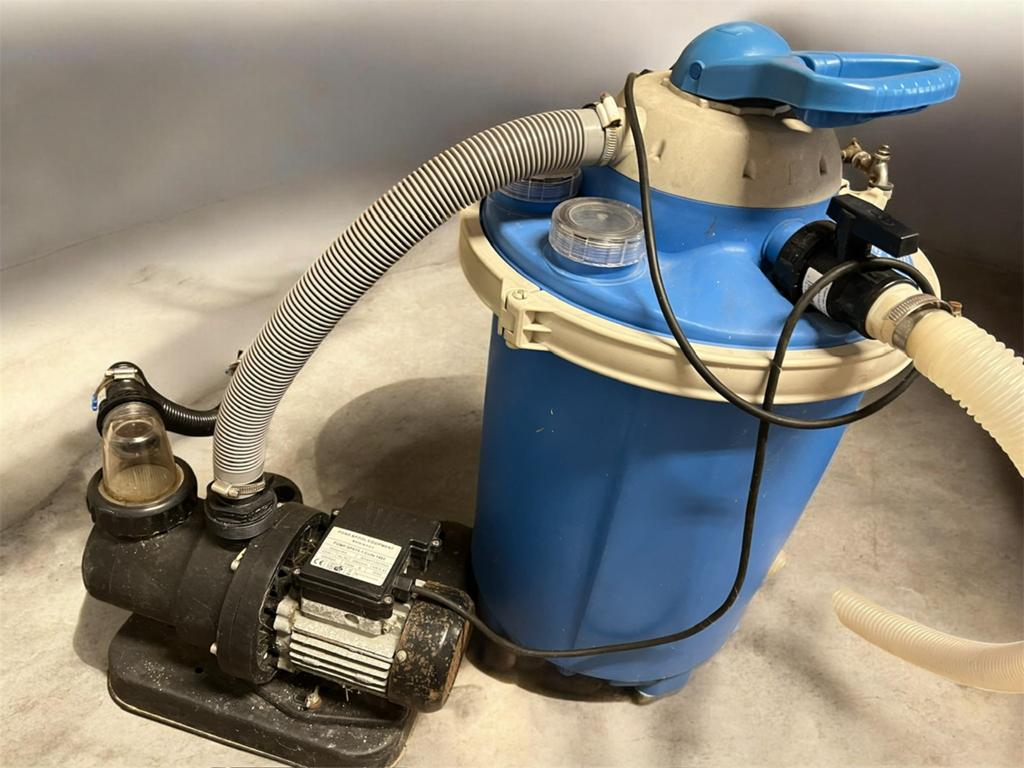 Zandfilter met pomp, Ophalen, Gebruikt
