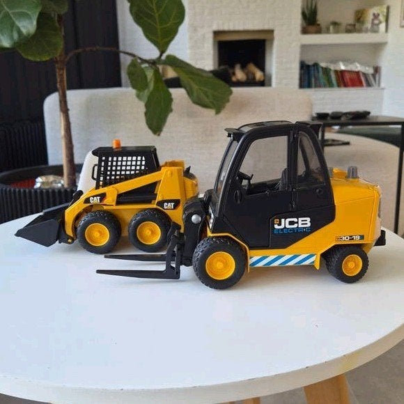 Bruder - Heftruck en graafkraan, Kinderen en Baby's, Ophalen