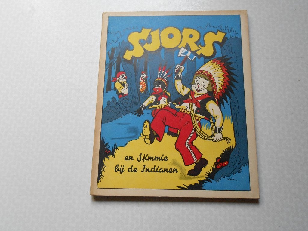 sjors en sjimmie 7a bij de indianen 1ste dr 1951., Eén stripboek, Ophalen of Verzenden, Zo goed als nieuw