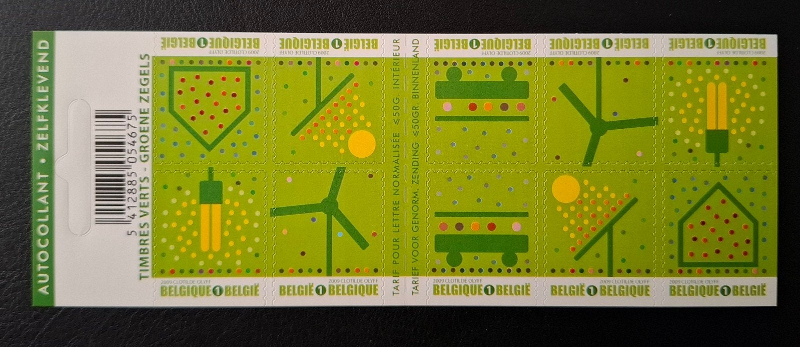 België: OBP 3911/15-B104 ** Groene zegels 2009., Postzegels en Munten, Postzegels | Europa | België, Frankeerzegel, Ophalen of Verzenden