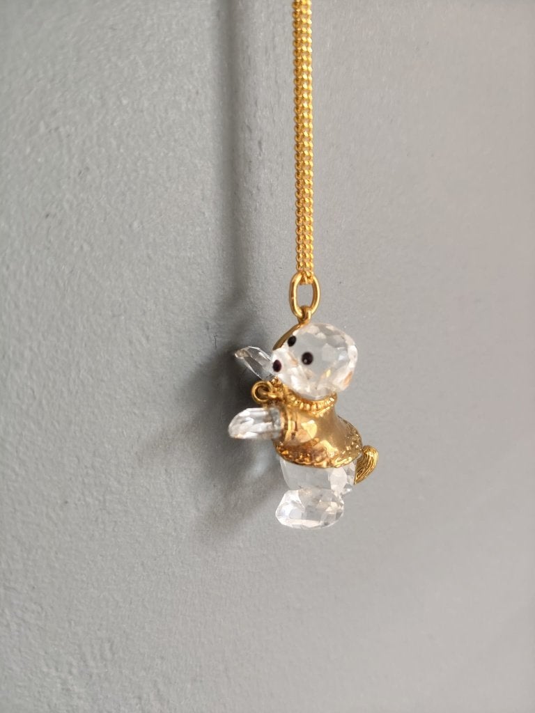 Swaroski hangertje hondje, Verzamelen, Swarovski, Ophalen of Verzenden, Sieraad of Horloge