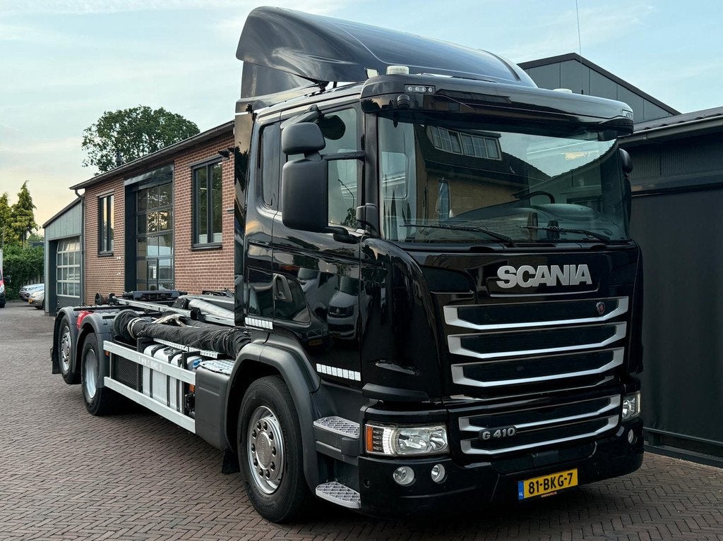 Scania G410 HAAKARM 21 Ton VDL Steering Axle Navi Cam Euro 6, Automaat, Navigatiesysteem, Euro 6, Scania