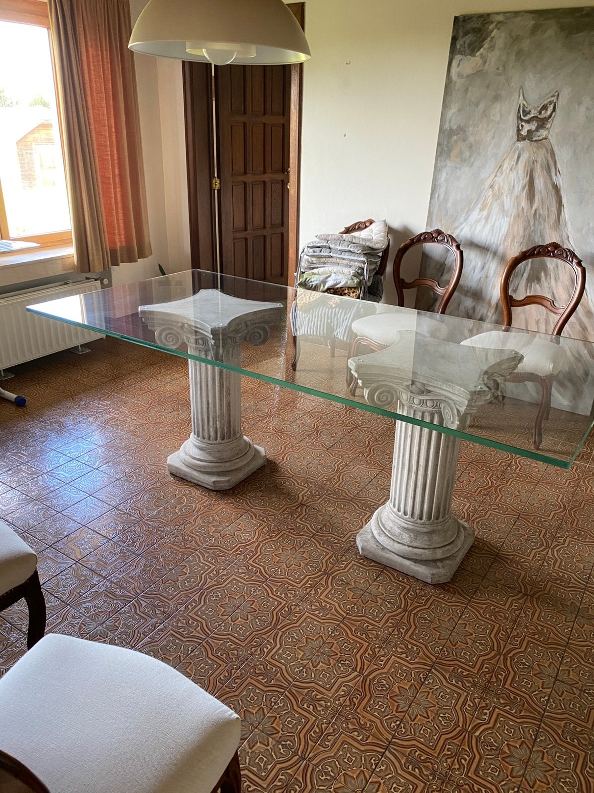 Table a manger, Maison & Meubles, Enlèvement, Comme neuf, Verre
