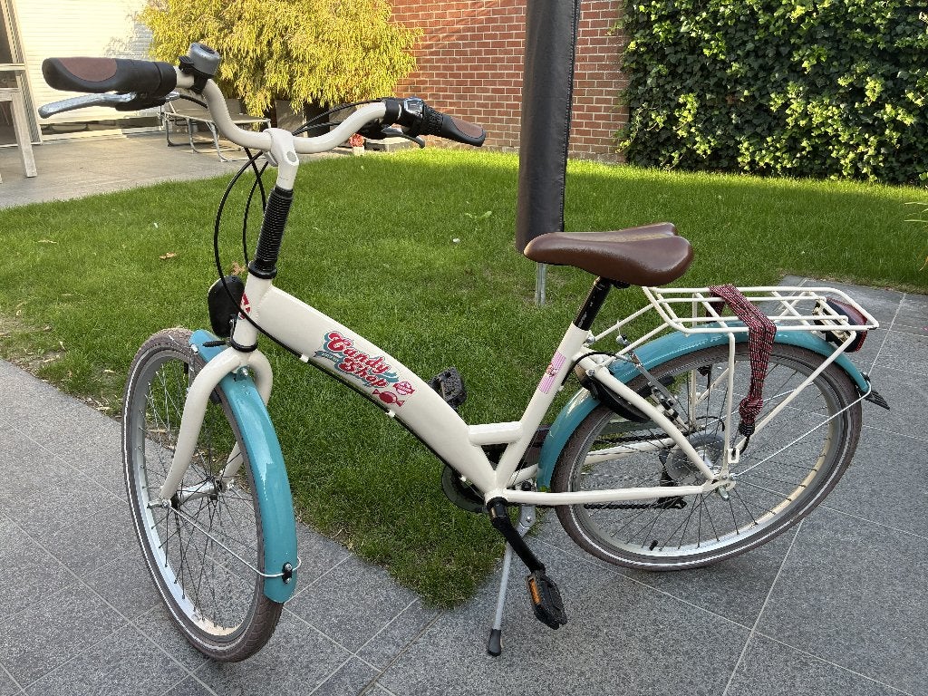 Bike Fun Candy Shop Meisjesfiets 24 inch (Met Versnellingen), Frein à main, Enlèvement, Frein sur jante, 24 pouces
