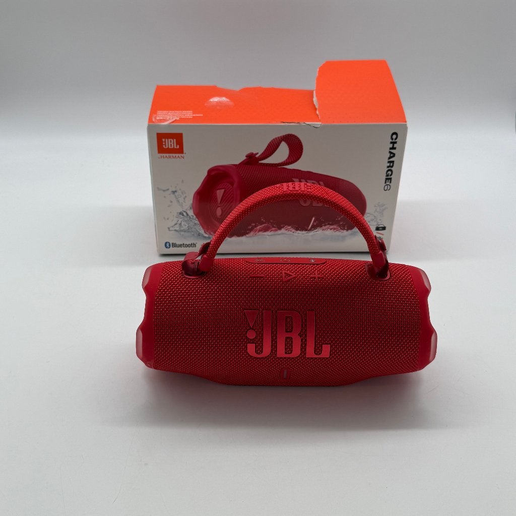 JBL Charge 6 - Rood - Compleet met doos - Praktisch nieuw, Audio, Tv en Foto, Ophalen of Verzenden, Zo goed als nieuw, Draagbare speaker