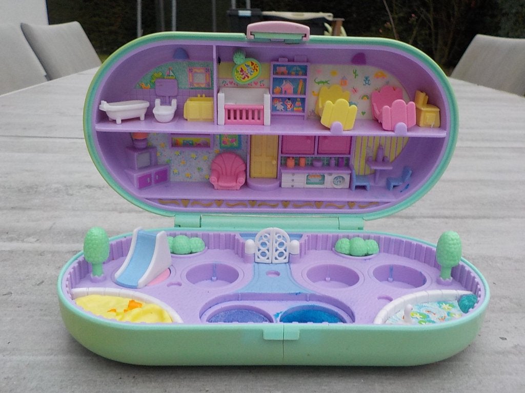 vintage Polly Pocket Bluebird 1992 Babysitting Stamper, Verzamelen, Poppetjes en Figuurtjes, Ophalen of Verzenden, Gebruikt
