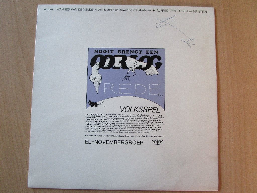 WANNES VAN DE VELDE : NOOIT BRENGT EEN OORLOG VREDE : LP, Cd's en Dvd's, Ophalen of Verzenden, Soundtrack of Musical, 12 inch