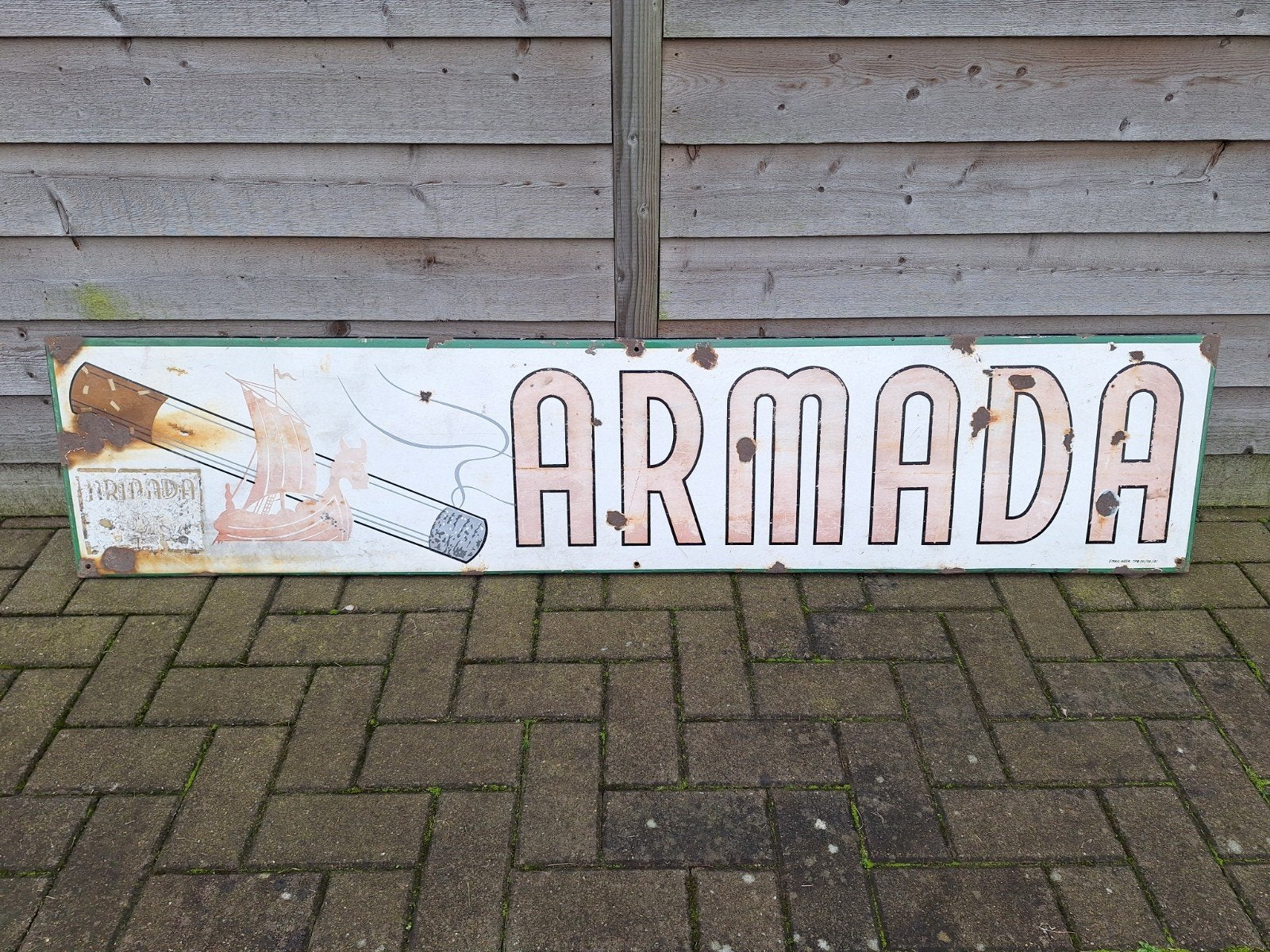 Emaille reclamebord Armada 1961
Met oude sticker/zegel op
On, Verzamelen, Ophalen, Gebruikt, Reclamebord