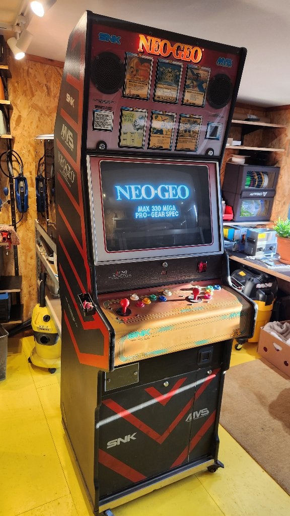 Electrocoin (UK) SNK Neo-Geo MVS-6-25 6-slot arcadekast, Verzamelen, Euro, Ophalen, Gebruikt, Met sleutels