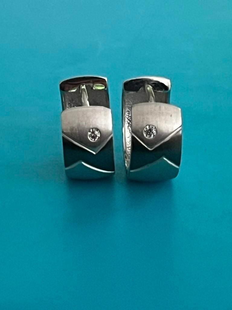 Zilveren oorbellen 925, Handtassen en Accessoires, Manchetknopen, Ophalen of Verzenden, Zo goed als nieuw