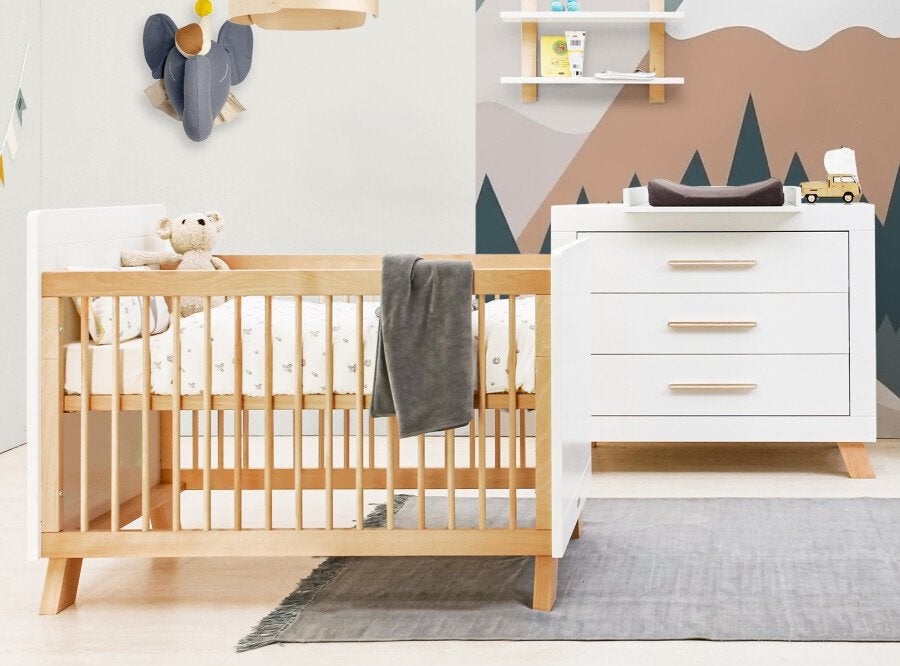 Bopita set: babybed en commode, Kinderen en Baby's, Ophalen, Zo goed als nieuw, Jongetje of Meisje