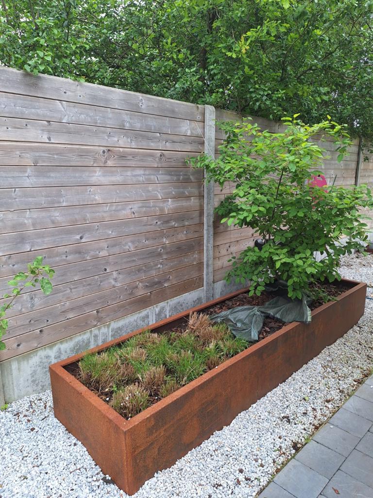 Plantenbak cortenstaal zonder bodem 300x80x50, Ophalen