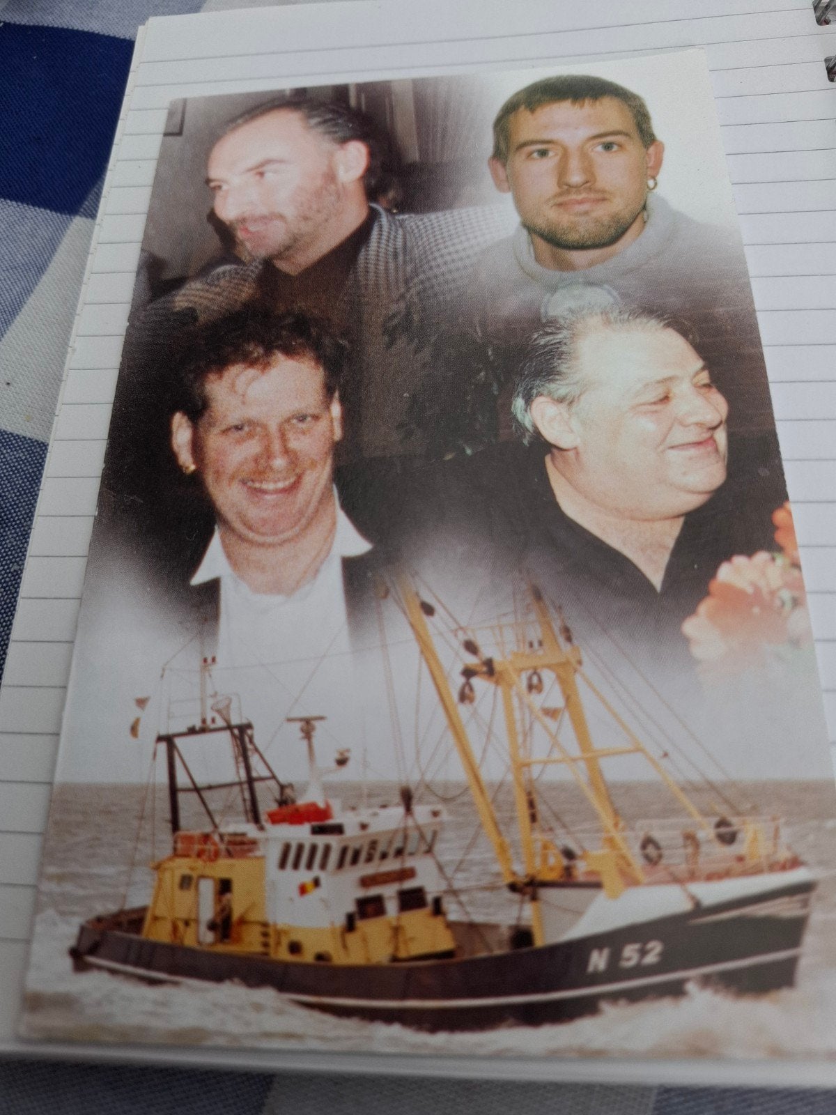 samen overleden ten gevolge van een scheepsramp, Ophalen of Verzenden, Bidprentje